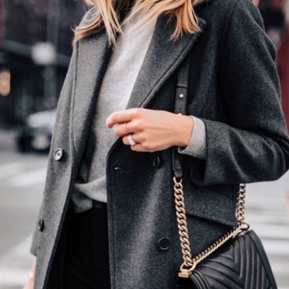 EVERLANE The Italian ReWool Overcoat Like New size 00 gray overcoat - Picture 3 of 14